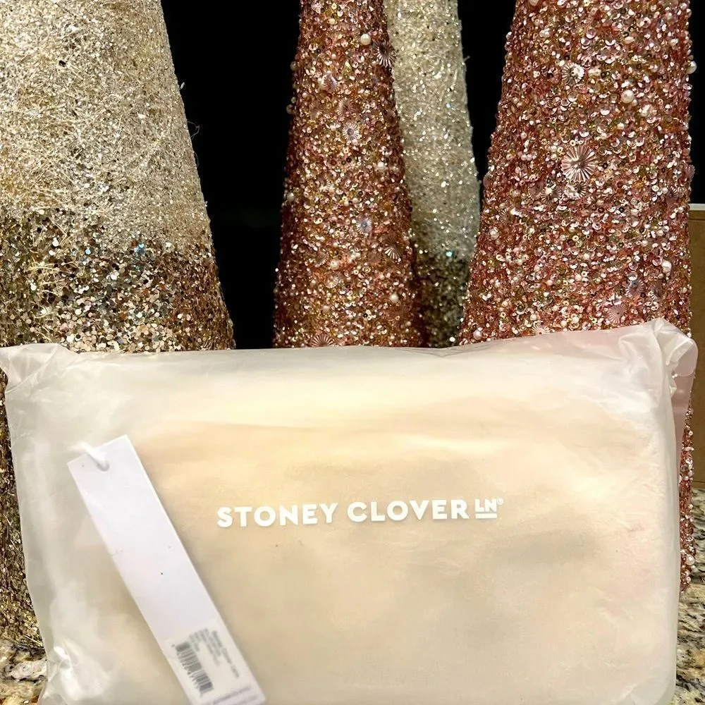 Stoney Clover Lane classic small pouch in color Sand brand new in bag with tags